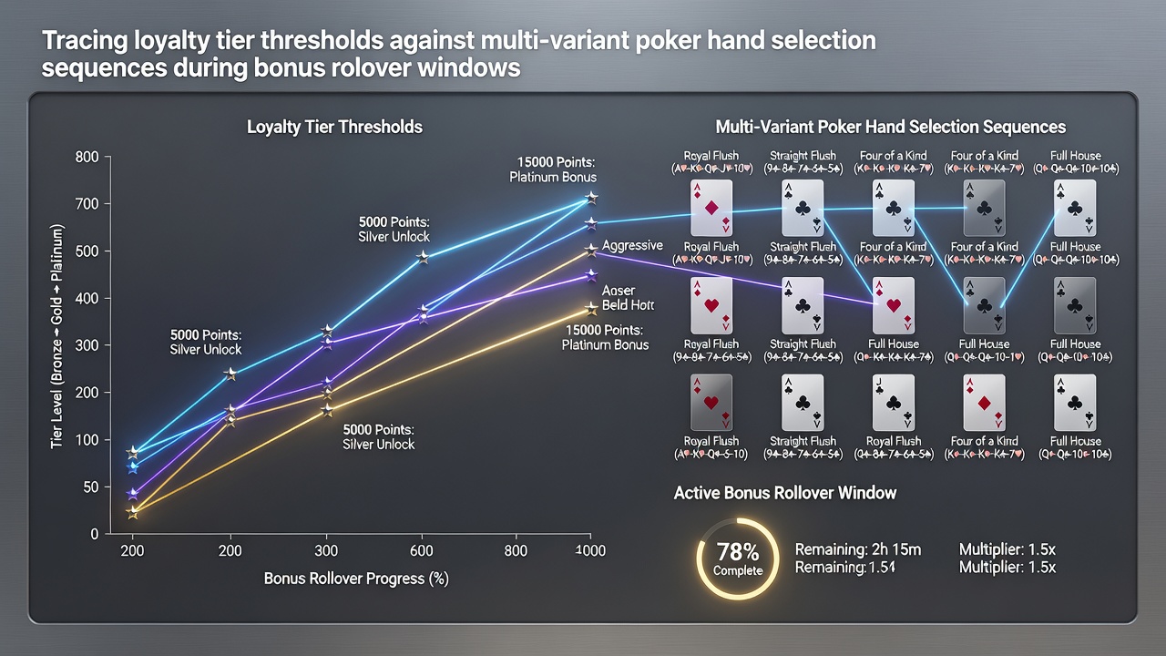 Analyse von Treuelevel-Schwellenwerten und Poker-Handsequenzen in Bonusphasen